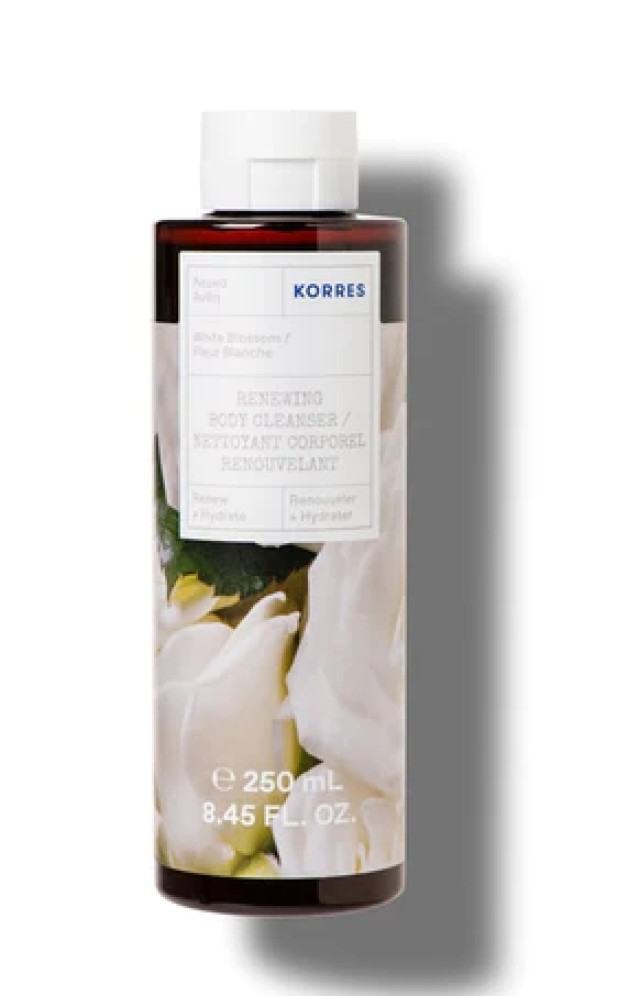 Korres Renewing Body Cleanser White Blossom Αφρόλουτρο Λευκά Άνθη 250ml