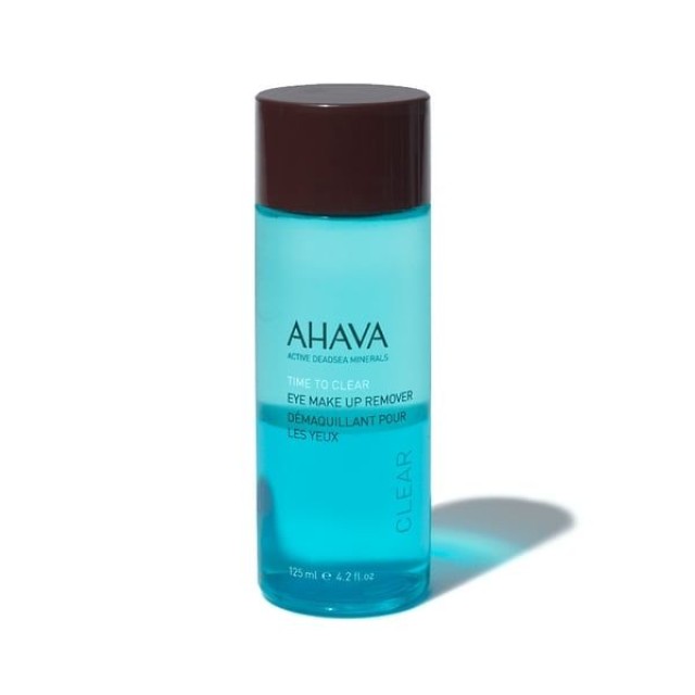 Ahava Time To Clear Eye Make-up Remover Διφασικό Καθαριστικό Ματιών Για Επίμονο & Αδιάβροχο Μακιγιάζ 125ml