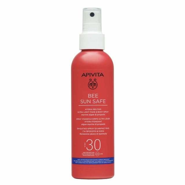 Apivita Bee Sun Safe Ενυδατικό Spray Ελαφριάς Υφής Για Πρόσωπο & Σώμα SPF30 200ml