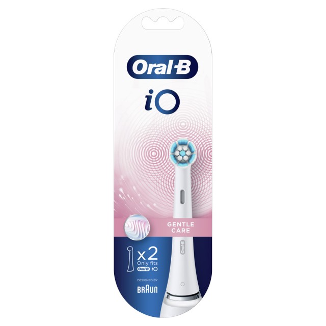 Oral-B iO Gentle Care Ανταλλακτικές Κεφαλές Για Ηλεκτρική Οδοντόβουρτσα 2τμχ