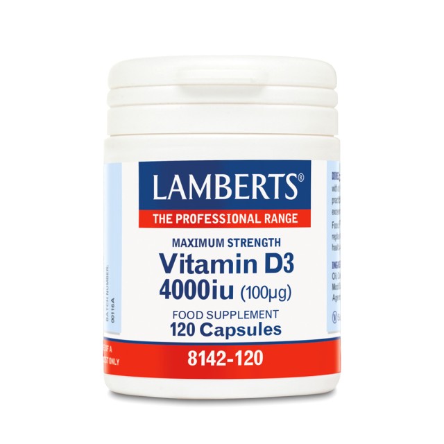 LAMBERTS Vitamin D3 4000IU (100μg) 120caps