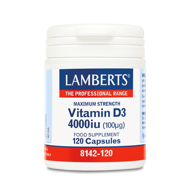 LAMBERTS VITAMIN D3 4000i.u. 120caps