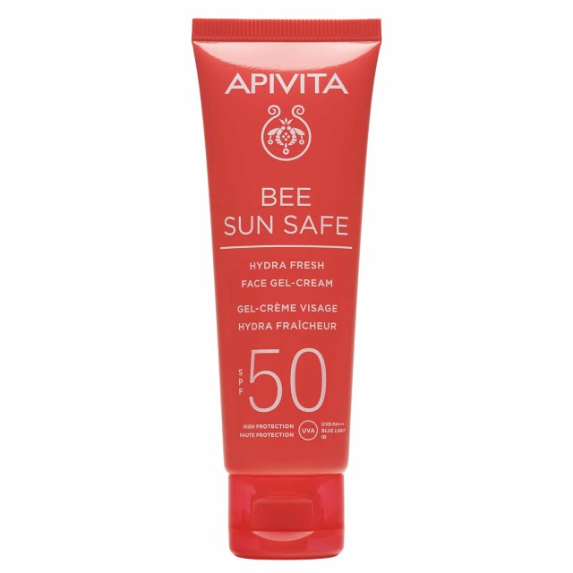 Apivita Bee Sun Safe Hydra Fresh Face SPF50 Ενυδατική Αντηλιακή Κρέμα Gel Προσώπου Ελαφριάς Υφής 50ml