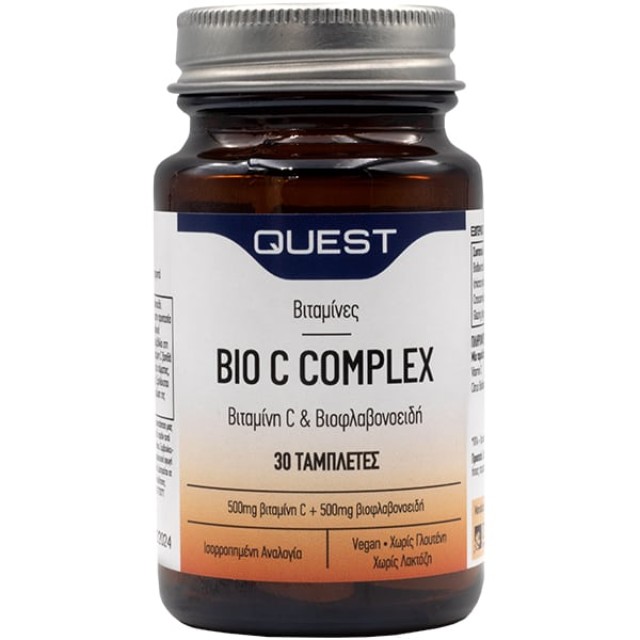 Quest Bio C Complex bioflavonoids 500mg Βιταμίνη C & Βιοφλαβονοειδή, 30tabs