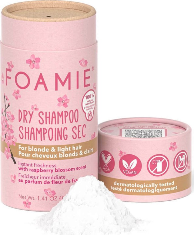 Foamie Dry Shampoo Berry Blossom Blonde Ξηρό Σαμπουάν Για Ξανθά & Ανοιχτόχρωμα Μαλλιά 40gr