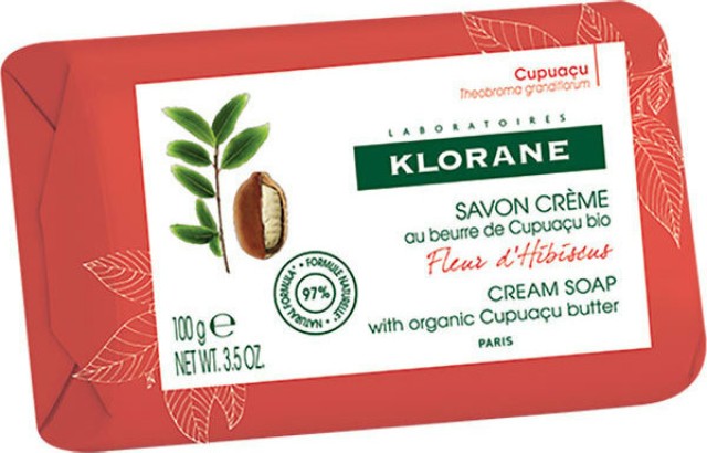 Klorane Savon Creme Cupuacu Fleur D Hibiscus Κρεμώδες Σαπούνι Άνθος Ιβίσκου 100gr