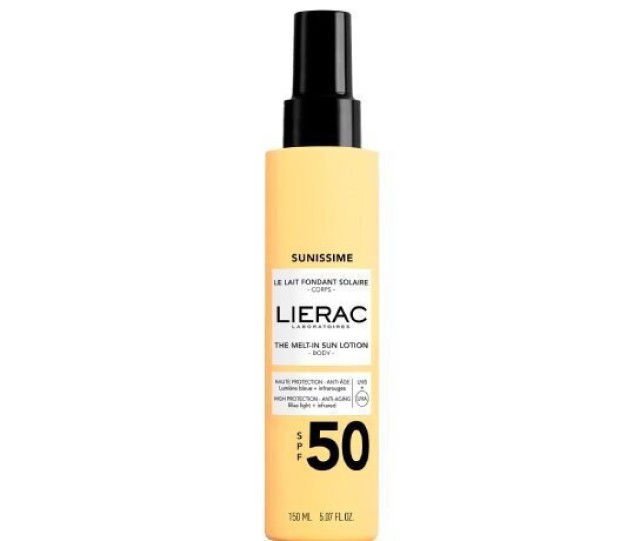 Lierac Sunissime Lait SPF50, Αντηλιακό Γαλάκτωμα Σώματος 150ml