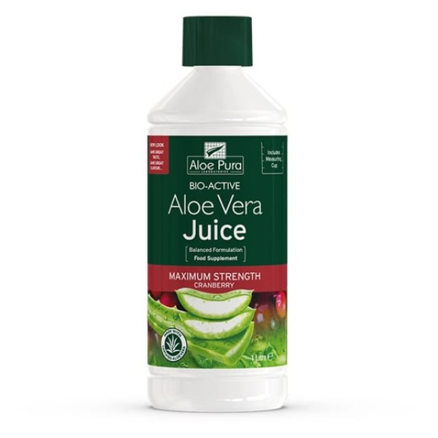 Optima Naturals Aloe Vera Juice Cranberry 1000ml