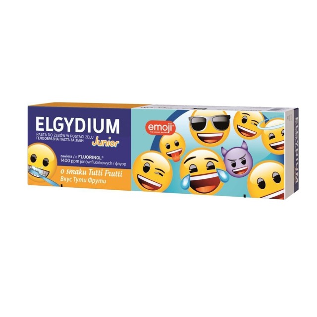 Pierre Fabre Elgydium Junior Emoji Toothpaste Παιδική Oδοντόκρεμα Με Γεύση Tutti Frutti 7+ Ετών 50ml