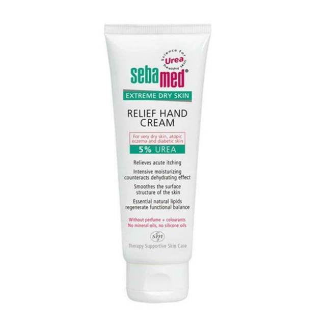 Sebamed Relief Hand Cream Urea 5% Κρέμα Χεριών Με Ουρία Για Άμεση Ενυδάτωση 75ml