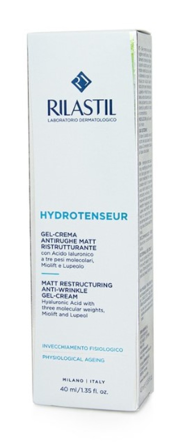 Rilastil Hydrotenseur Matt Restructuring Anti Wrinkle Gel Cream Αντιρυτιδική Gel Κρέμα Προσώπου 40ml