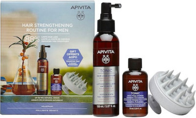 Apivita Promo Hair Strengthening Routine for Men