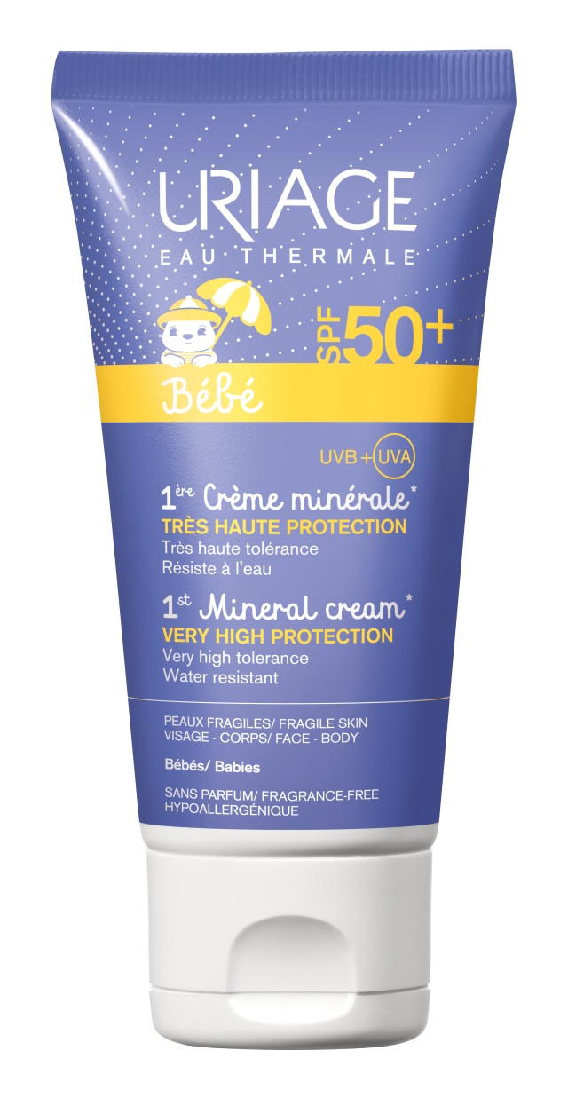 Uriage Bebe Mineral Cream SPF50 Βρεφικό Αντηλιακό Γαλάκτωμα 50ml