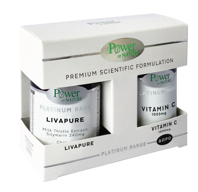 Power Health Platinum Livapure 30caps & Δώρο Vitamin C 1000mg 20caps