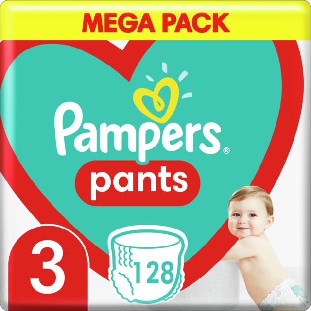 Pampers Pants Mega Pack No 3 (6-11kg) 128 τεμάχια