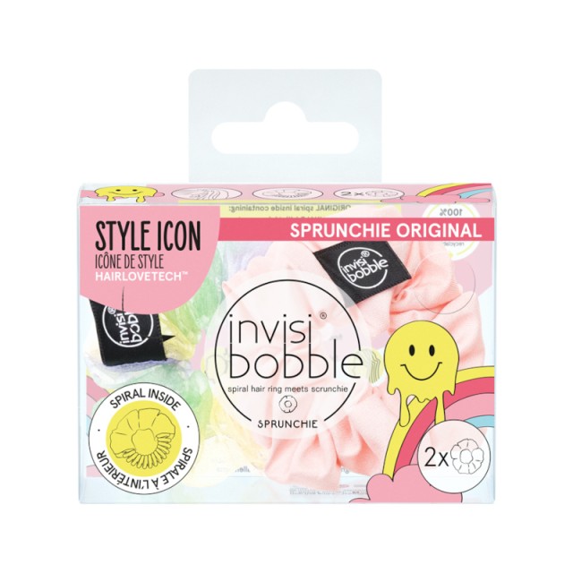 Invisibobble Sprunchie Duo Retro Dreamin Hue-Man Love 2τμχ