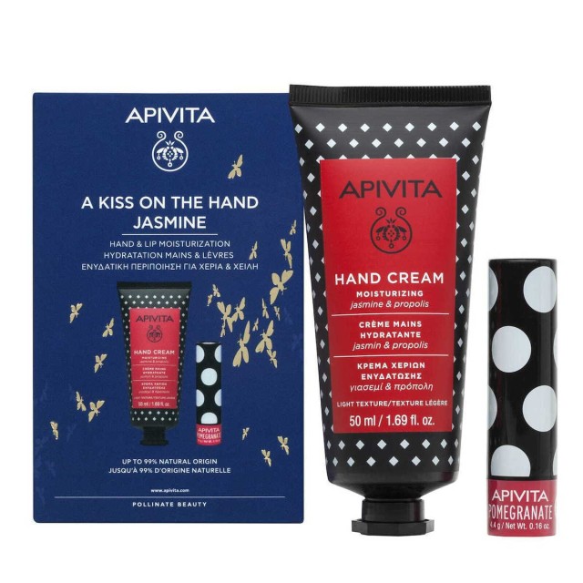Apivita Kiss Σετ Περιποίησης για Ενυδάτωση με Κρέμα Χεριών 50ml