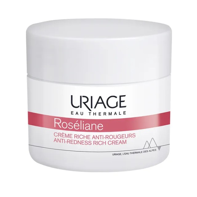 Uriage Roseliane Visible Redness-Neutralizing Rich Cream (50ml) - Κρέμα Πλούσιας Υφής κατά της Ερυθρότητας