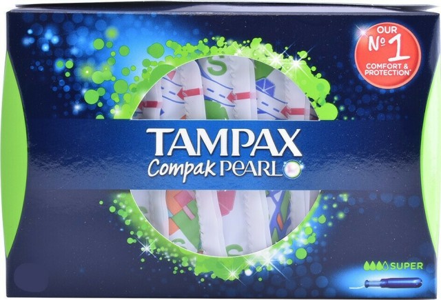 Tampax Compak Pearl Super 72τμχ