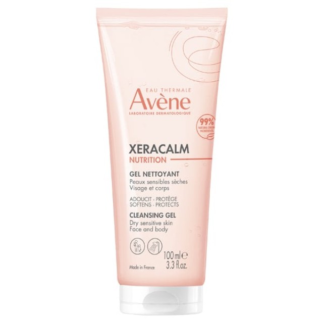 Avene XeraCalm Nutrition Cleansing Gel Τζελ Καθαρισμού για Πρόσωπο & Σώμα, 100ml