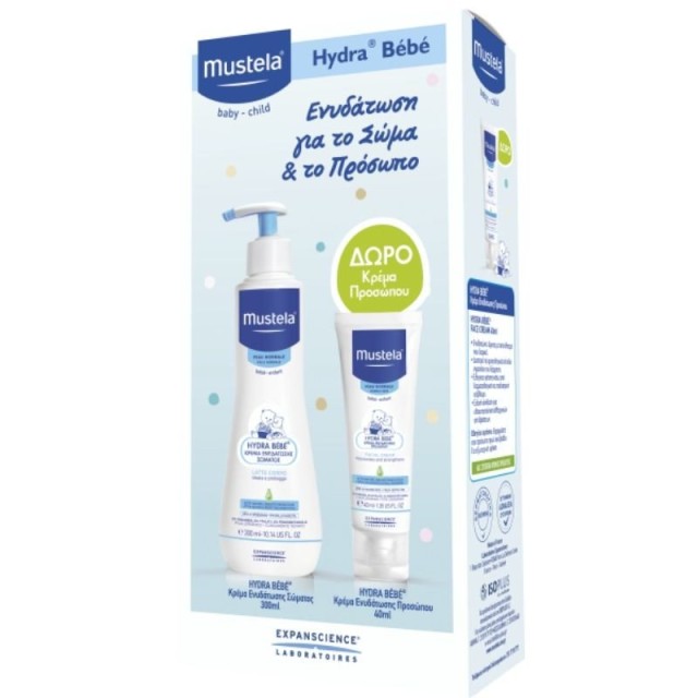 Mustela Promo Hydra Bebe Lotion 300ml+Hydra Bebe Cream 40ml