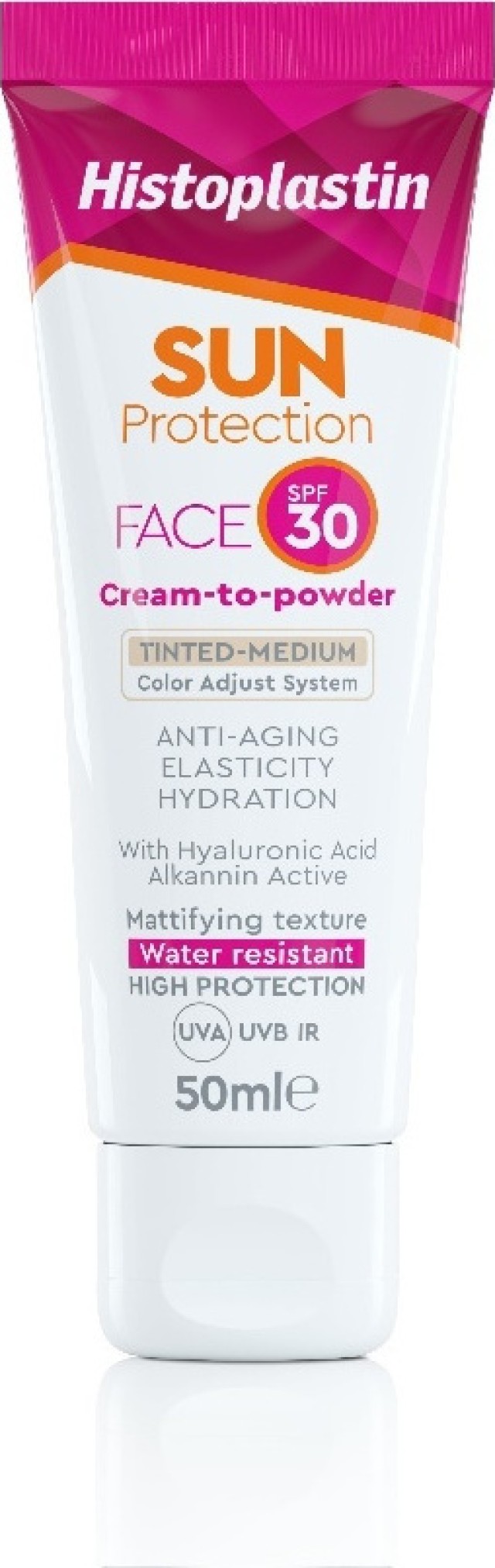 Heremco Histoplastin Sun Protection Face Cream to Powder Tinted Medium SPF30 Αντηλιακή Κρέμα Προσώπου με Χρώμα 50ml