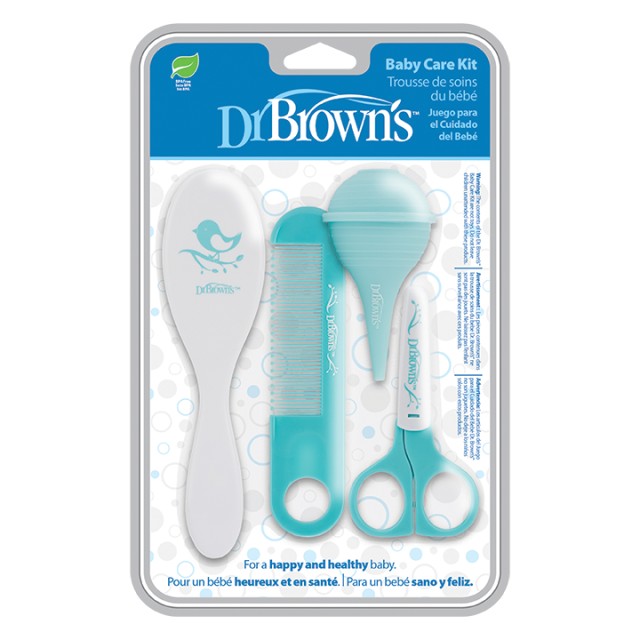 Dr. Browns HG 029 Σετ Βρεφικής Περιποίησης 1 Βούρτσα+1 Χτένα+1 Ψαλιδάκι+1 Ρινικός Αποφρακτήρας