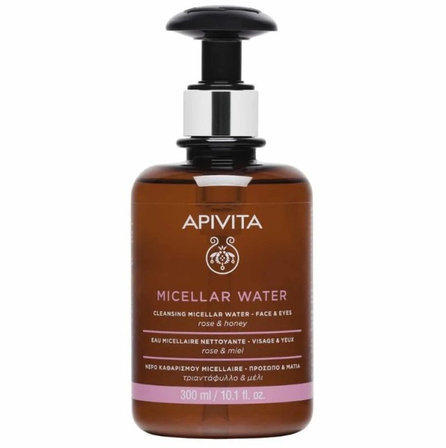 Apivita Νερό Καθαρισμού Micellaire για Πρόσωπο & Μάτια με Τριαντάφυλλο & Μέλι 300ml