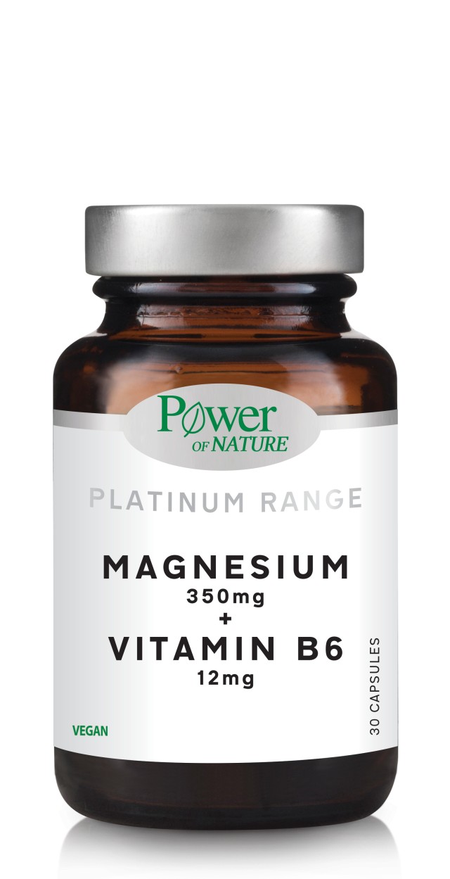 Power Health Platinum Range Magnesium 350mg & Vitamin B6 12mg Συμπλήρωμα Διατροφής Για Ενέργεια