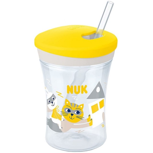 Nuk Action Cup 12m+ Εκπαιδευτικό Κύπελλο με Καλαμάκι, 230ml