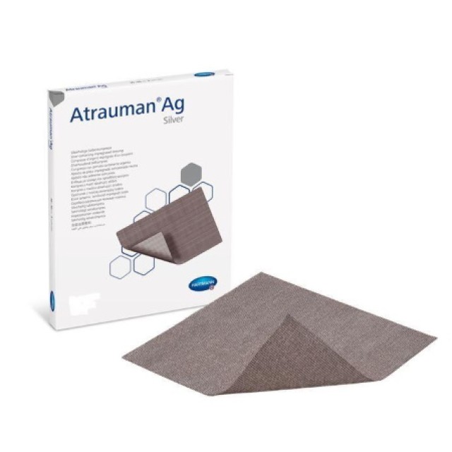 Hartmann Atrauman Ag επίθεμα με αλοιφή και προσθήκη αργύρου 10x10cm 10 τεμάχια