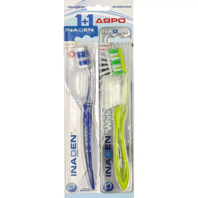 INADEN TOOTHBRUSH 1+1 MEDIUM