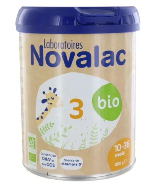 Novalac Bio 3 Βιολογικό Γάλα σε Σκόνη 3ης Βρεφικής Ηλικίας 10m+, 800g