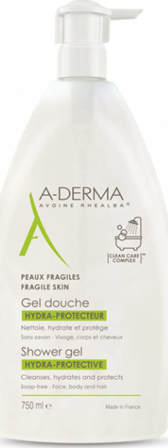 A-derma Gel Douche Hydra - Protecteur Υδατοπροστατευτικό Τζελ Καθαρισμού Για Πρόσωπο Σώμα & Μαλλιά 750ml