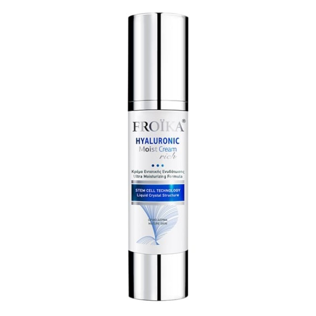 Froika Hyaluronic Moist Cream Rich Κρέμα Εντατικής Ενυδάτωσης για το Ξηρό, Ώριμο Δέρμα, 50ml