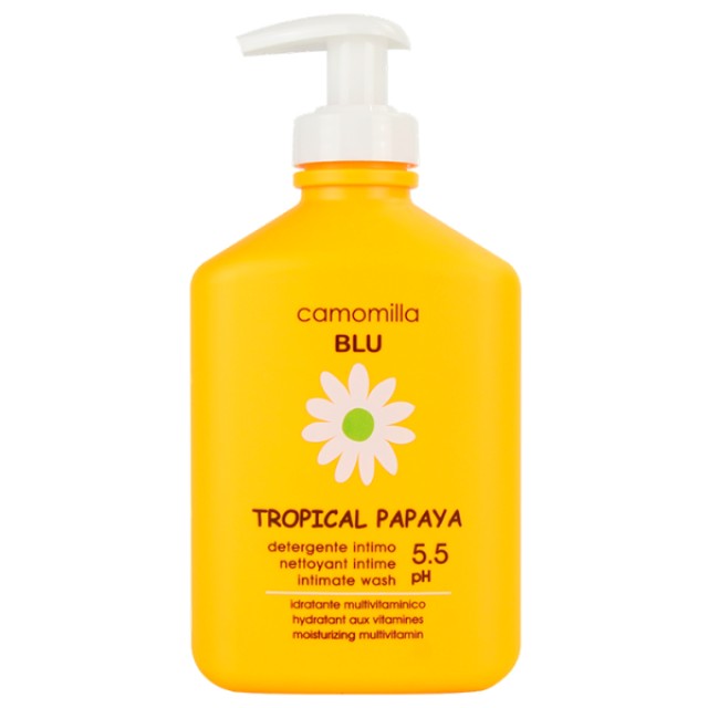 Camomilla Blu Tropical Papaya Intimate Wash Υγρό Καθαρισμού Eυαίσθητης Περιοχής pH5.5, 300ml