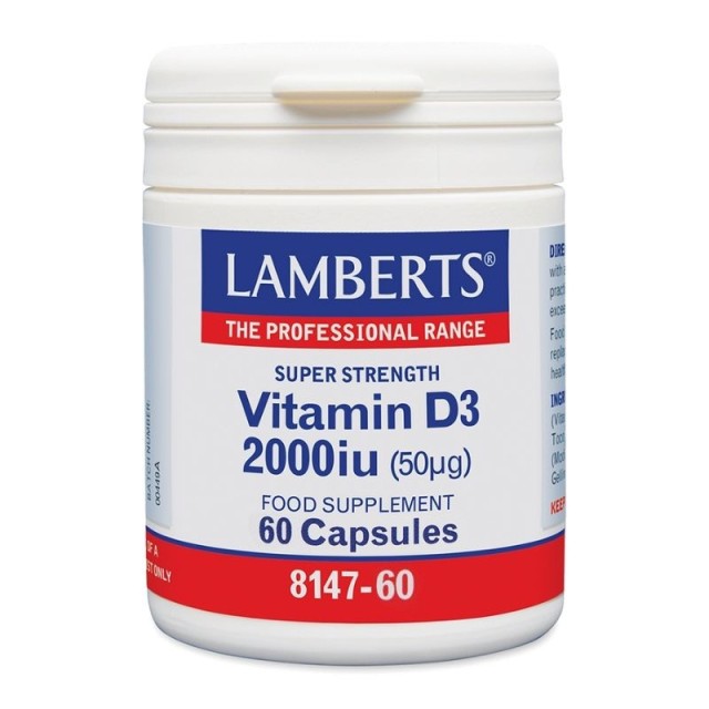 Lamberts Vitamin D3 2000iu 50μg 60 Κάψουλες