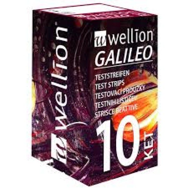 Wellion Galileo Ketone Ταινίες Για Τον Ποσοτικό Προσδιορισμό Των Κετονών Στο Αίμα 10 Τεμάχια