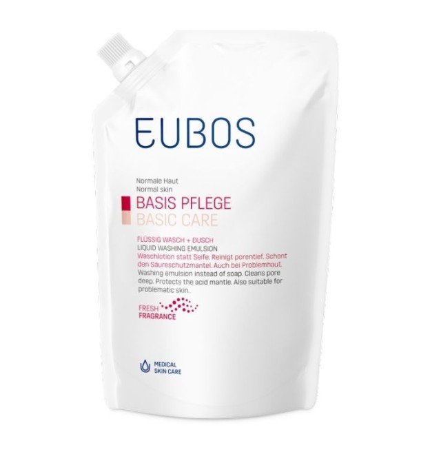 Eubos Liquid Red Refill Υγρό Καθαρισμού Προσώπου και Σώματος 400ml