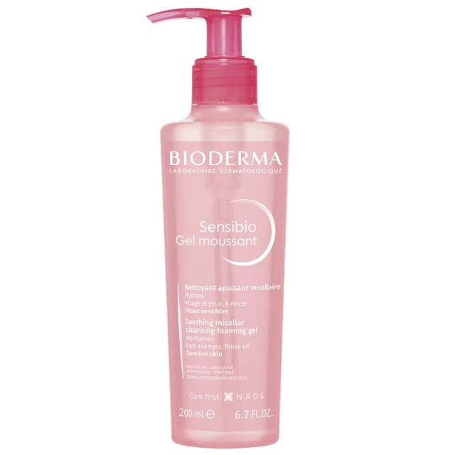 Bioderma Sensibio Gel Moussant, Καταπραϋντικό Gel Καθαρισμού 200ml