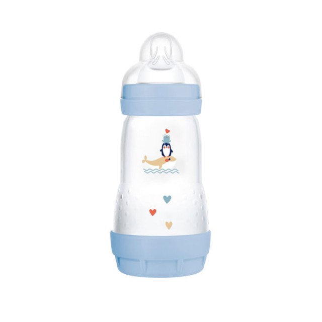 MAM – Μπιμπερό Πλαστικό Easy Start Anti-Colic με Θηλή Σιλικόνης 2m+ 260ml Better Together Μπλε