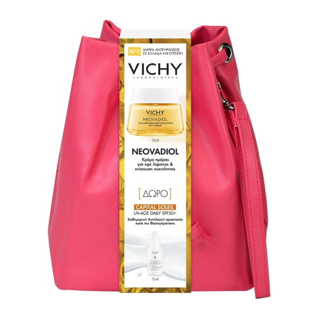 Vichy Promo Neovadiol Replenishing Anti-sagginess Day Cream Κρέμα Ημέρας Για Την Εμμηνόπαυση 50ml & Δώρο Capital Soleil UV-Age Daily SPF50+ 15ml 1σετ