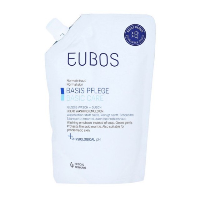 Eubos Liquid Blue Refill Υγρό Καθαρισμού Προσώπου και Σώματος 400ml