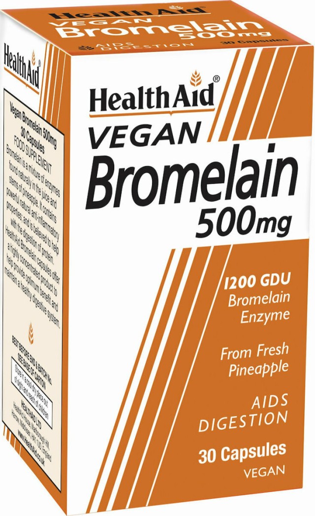 Health Aid Bromelain 500mg 30 φυτικές κάψουλες