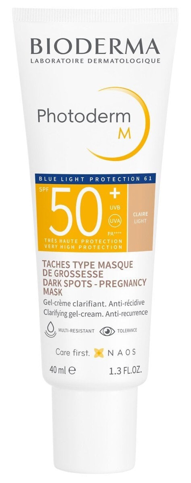 Bioderma Photoderm M Light Spf50+ Tinted Protective Cream Αντιηλιακό Προσώπου με Χρώμα, 40ml