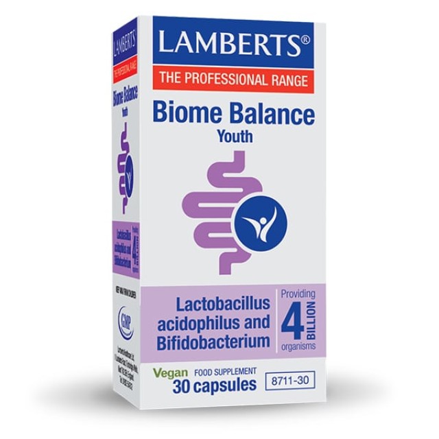 Lamberts Biome Balance Youth με Προβιοτικά και Πρεβιοτικά 30 κάψουλες