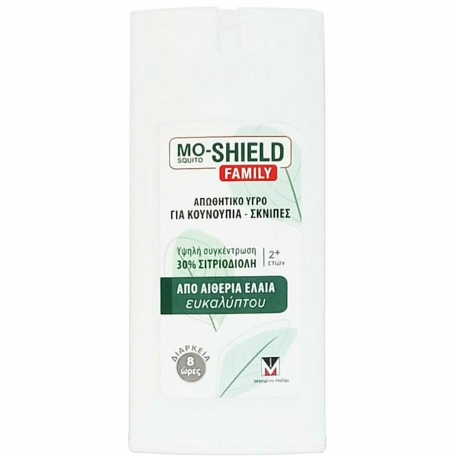 Menarini Mo-Shield Family Απωθητικό Υγρό για Κουνούπια Σκνίπες 75ml