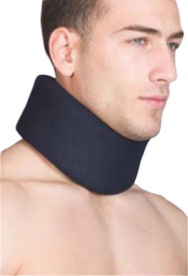 ANATOMIC LINE Αυχενικό κολάρο Μαλακό One Size Blue Black 7cm