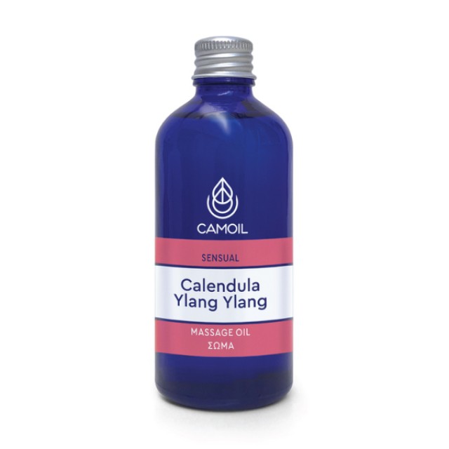 JOHNZ Camoil Calendula Ylang Ylang Sensual Massage Oil Έλαιο για Χαλαρωτικό Μασάζ, 100ml