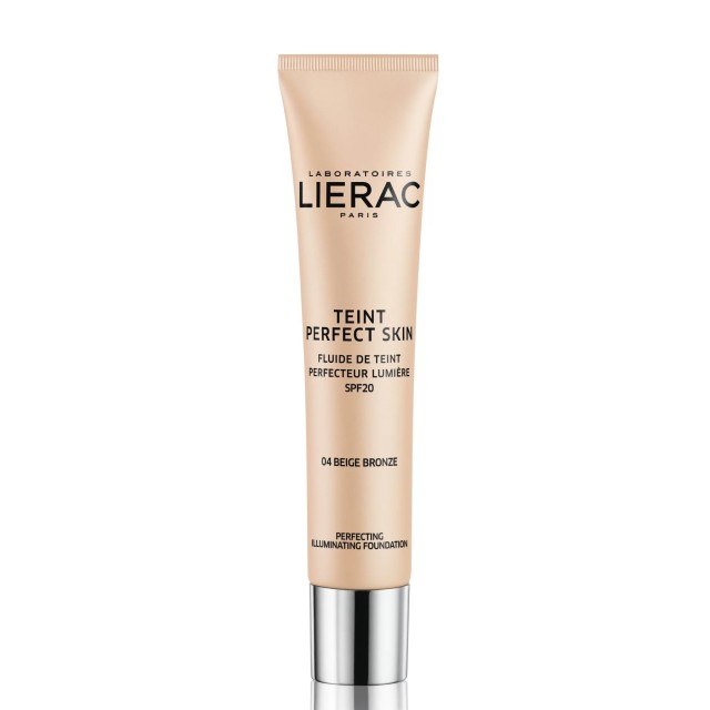 Lierac Teint Perfect Skin Perfecting Illuminating Foundation 04 Beige Bronze Λεπτόρρευστο Make Up Προσώπου Μπρονζέ Μπεζ 04 SPF20 30ml